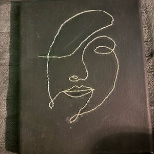 DW Home Black and White Fiber Art